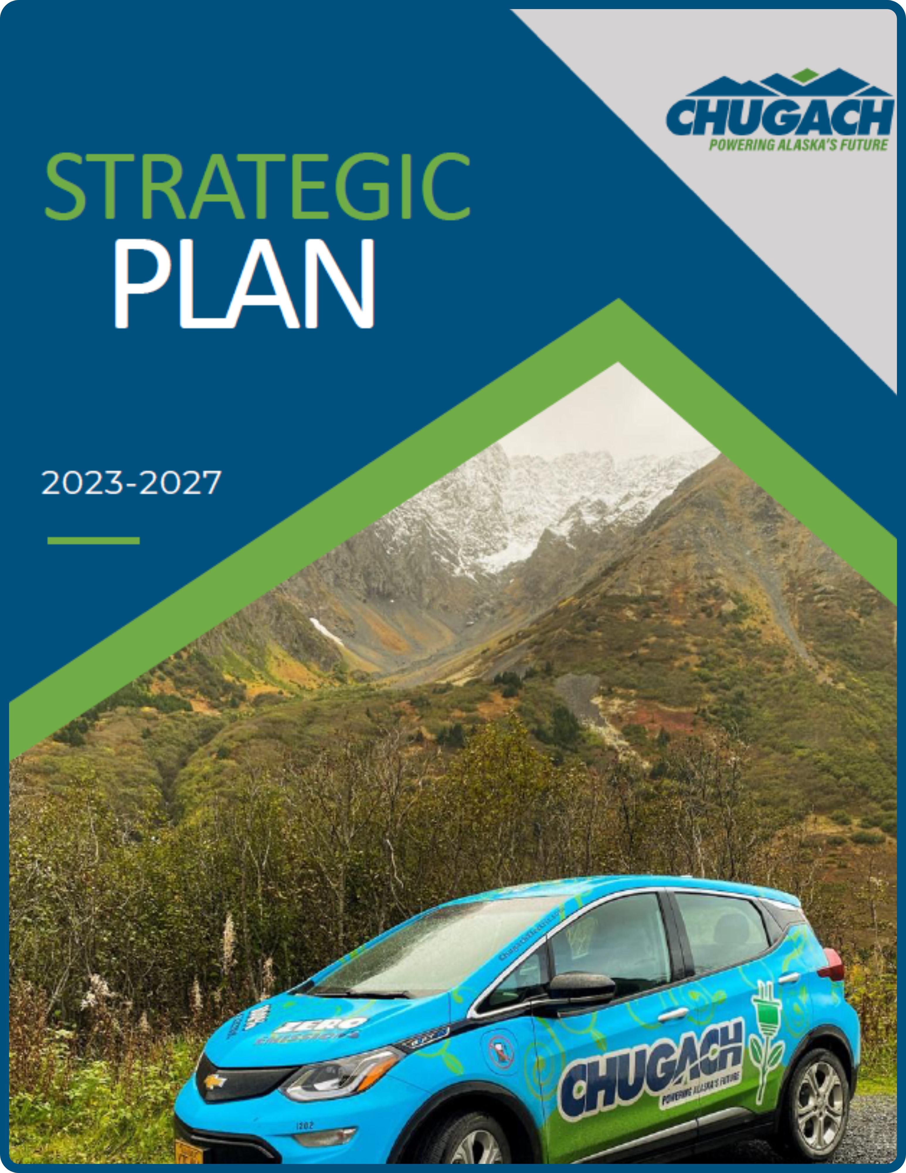 2023-2027 Chugach Electric Strategic Plan cover image linking to full PDF 