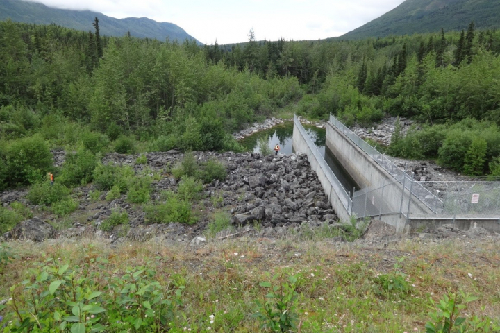 The Eklutna dam