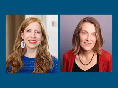 Headshots of directors Penny Gage and Rachel Morse